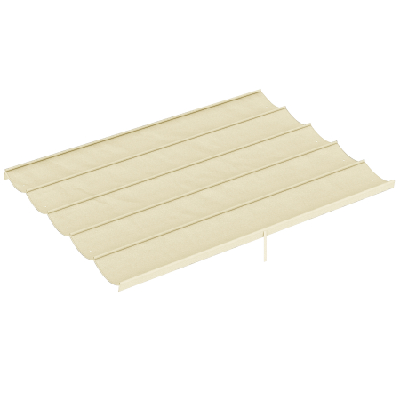 Gradina & balcon -  Acoperis de schimb pentru pergola sau foisor de gradina 3x4 m din poliester, crem