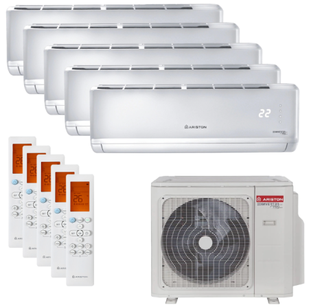 Aer conditionat - Aer conditionat multisplit Ariston ALYS XC6, 5 x 9000 BTU, follow me, agent frigorific R32, clasa energetica A++, ultra silentios