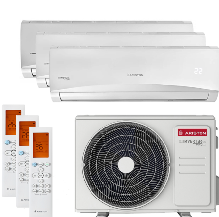 Aer conditionat - Aer conditionat multisplit Ariston ALYS XDO, 3 x 9000 BTU, follow me, agent frigorific R32, clasa energetica A++, ultra silentios