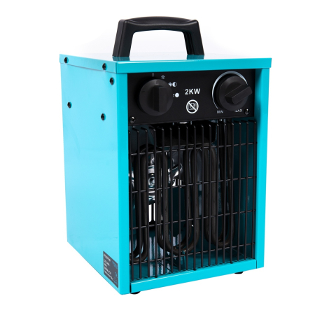 Aeroterma Electrica Industriala Detoolz DZ-EI110, 25/1000/2000W, Carcasa Metal, Elemente Otel Inoxidabil [2]