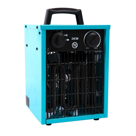 Aeroterma Electrica Industriala Detoolz DZ-EI111, 25/2000/3000W, Carcasa Metal, Protectie Supraincalzire [2]