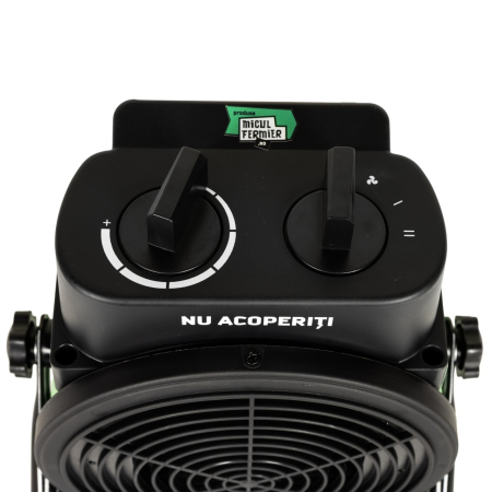 Aeroterma Electrica Micul Fermier MF-EI1050-G01, 1000/2000W, Element De Incalzire Ceramic [4]
