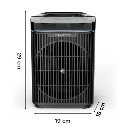 Aeroterma Rowenta Intense Comfort Aqua SO6550F0, 2400W, mod Eco & Turbo, termostat reglabil, oprire automata, protectie IP 21, maner transport, negru [3]