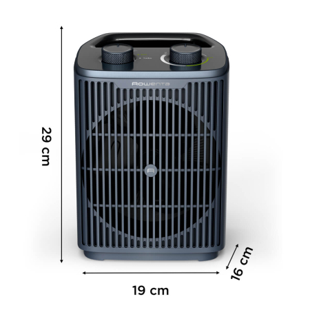 Aeroterma Rowenta Intense Comfort SO2351F0, 2000W, mod Eco & Turbo, termostat reglabil, oprire automata, protectie IP 20, maner transport, albastru [3]