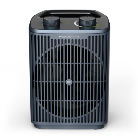 Incalzirea apei si a locuintei - Aeroterma Rowenta Intense Comfort SO2351F0, 2000W, mod Eco & Turbo, termostat reglabil, oprire automata, protectie IP 20, maner transport, albastru