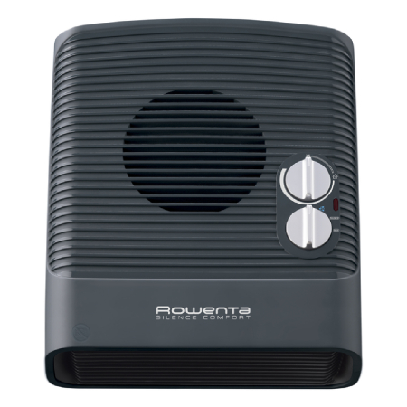 Incalzirea apei si a locuintei - Aeroterma Rowenta SO5115, 2400 W, 2 trepte de putere, Functie Silence, Treapta de aer rece, Termostat mecanic, Negru