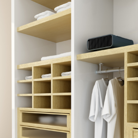 Aeroterma Rowenta SO5115, 2400 W, 2 trepte de putere, Functie Silence, Treapta de aer rece, Termostat mecanic, Negru [5]