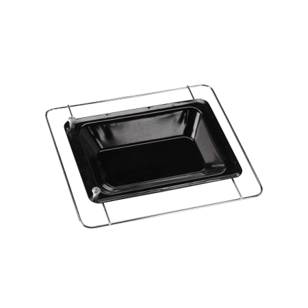 Afumatoare pentru gradina cu termometru si 3 gratare, 60x55x103 cm, negru [8]