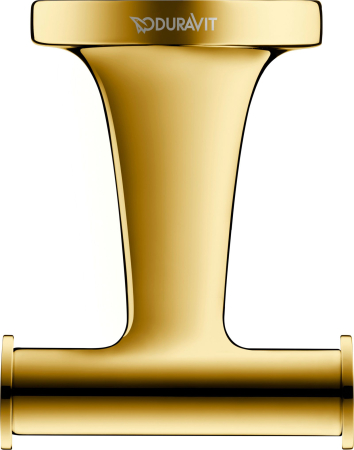 Agatatoare baie Duravit 0099303400, dubla Starck T, tip instalare pe perete, design modern, fixare sigura, auriu [1]