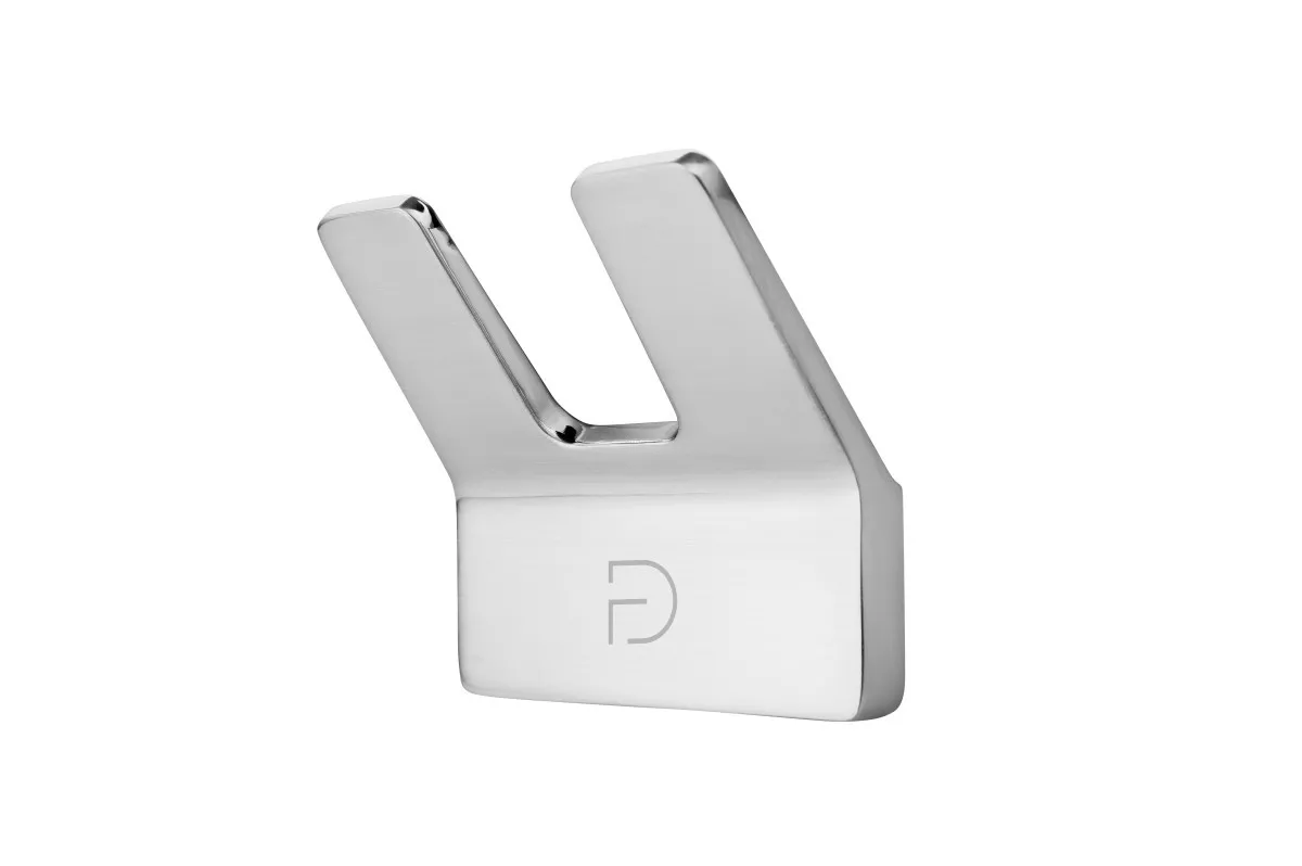 Cuiere si suporturi prosoape - Agatatoare dubla Fdesign Piazza, pe perete, metal, negru, FD6-PZA-08-11