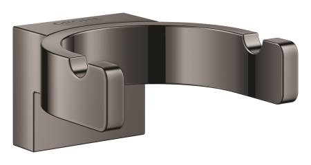 Cuiere si suporturi prosoape - Agatatoare dubla Grohe 41049A00, Selection, pe perete, metal, lucios, grafit