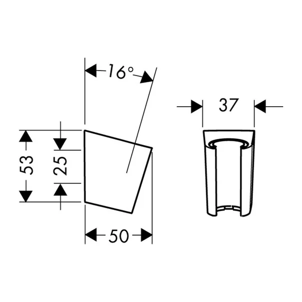 Agatatoare dus Hansgrohe Porter S negru mat [2]