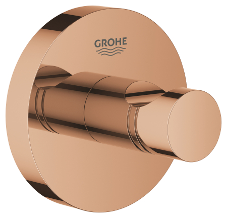 Cuiere si suporturi prosoape - Agatatoare Grohe 40364DA1, Essentials, pe perete, metal, lucios, cupru