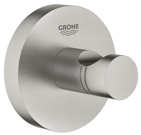 Cuiere si suporturi prosoape - Agatatoare Grohe 40364DC1, Essentials, pe perete, metal, mat, otel satinat