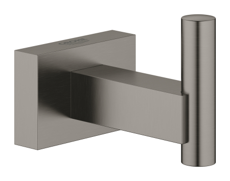 Accesorii baie - Agatatoare Grohe 40511AL1, Essentials Cube, pe perete, metal, mat, grafit