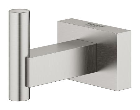 Agatatoare Grohe 40511DC1, Essentials Cube, pe perete, metal, mat, otel satinat [1]