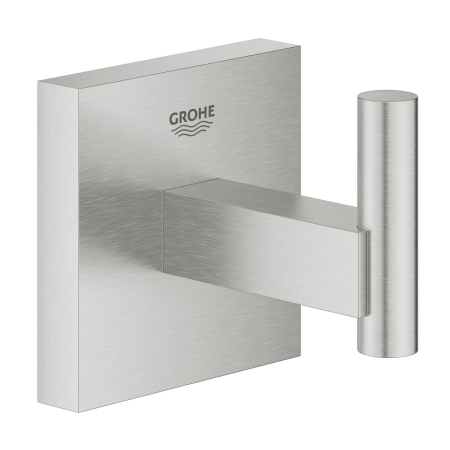Accesorii baie - Agatatoare Grohe 40961DC0, Start Cube, pe perete, metal, mat, otel satinat