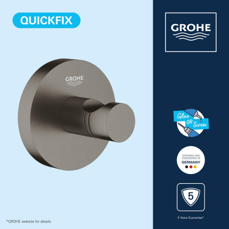 Agatatoare Grohe 41173AL0, Start, aparenta, metal, mat, grafit [3]