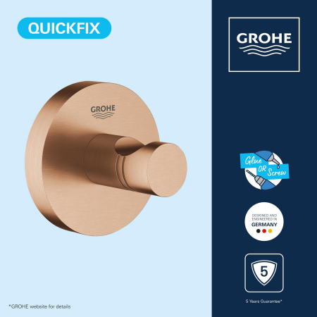 Agatatoare Grohe 41173DL0, Start, aparenta, metal, mat, cupru [6]