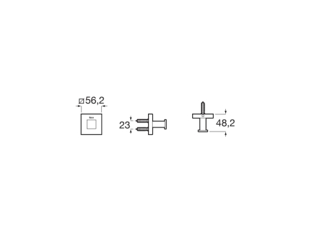 Agatatoare Roca A817601C40, Hotels, tip instalare pe perete, numar orificii instalare 2, elemente fixare ascunse, negru [1]