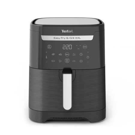 Air fryer 2 in 1 cu aer cald si gratar Tefal Easy Fry & Grill XXL EY801815 , 8 programe, 6.3 L, 2 zone de gatire, invelis antiaderent, negru [10]