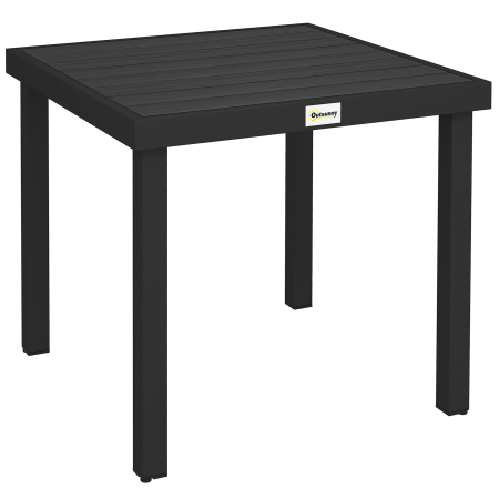 Mese gradina -  Aluminum Outdoor Patio Dining Table for 4 for Garden Lawn Backyard, Natural