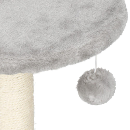 Ansamblu joaca pisici loc zgariat culcus minge sisal, 47 cm, design compact, crem [3]