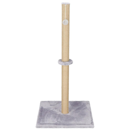 Ansamblu de joaca pentru pisici, cu loc pentru zgariat si sfoara, 103cm, gri [11]
