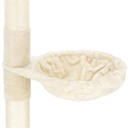 Ansamblu de joaca pentru pisici, tip stalp de catarat pana la tavan, inaltime reglabila, 240 - 265 cm, bej [13]