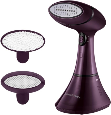 Bucatarie - Aparat de aburit haine Russell Hobbs 27410-56 Steam Genie Colour Control, 1800W, 2 setari abur, antibacterian 99.9%, accesorii, Mov
