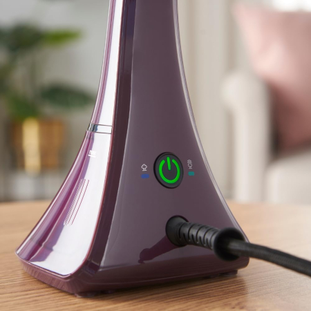 Aparat de aburit haine Russell Hobbs 27410-56 Steam Genie Colour Control, 1800W, 2 setari abur, antibacterian 99.9%, accesorii, Mov [3]