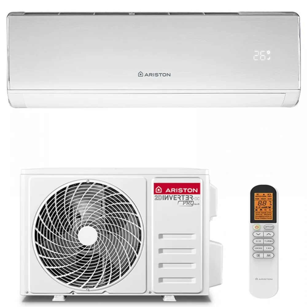 Aer conditionat Ariston Kios NET 9000 BTU Wi-Fi, Clasa A++/A+, functie incalzire, 3D Air Flow, i-Feel, alb [1]