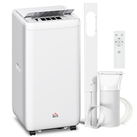 Instalatii sanitare, termice & climatizare -  Aparat de aer conditionat portabil 1250W cu 5 moduri si timer 24h, 35.5x35x70 cm, alb