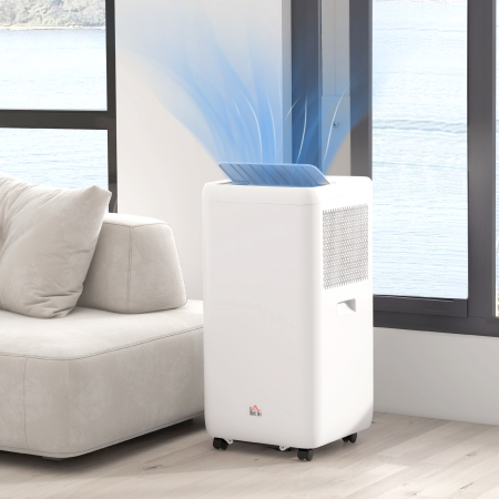 Aparat de aer conditionat portabil 1250W cu 5 moduri si timer 24h, 35.5x35x70 cm, alb [1]