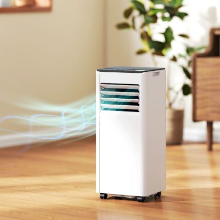  Aparat de aer conditionat portabil 9000 BTU cu racire, dezumidificator, ventilator si mod noapte. [1]