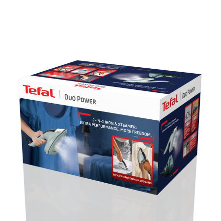 Aparat de calcat vertical cu abur 2 in 1 Tefal Duo Power JF4031E0, 1700W, jet de abur 180 g/min, abur variabil 25 g/min, 400 ml, talpa ceramica, o [11]