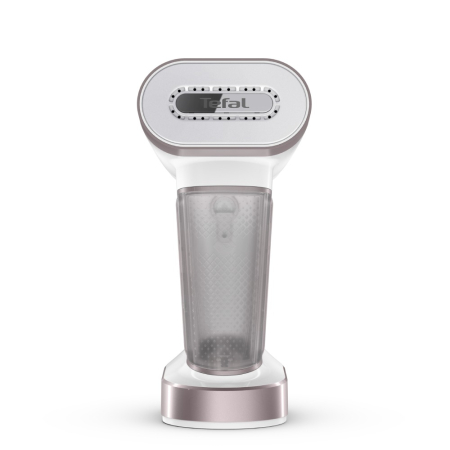 Aparat de calcat vertical cu abur 2 in 1 Tefal Pure Force DT8720E0, 1800W, jet abur 90 g/min, 4 trepte abur, mod Eco, alb & gri [1]