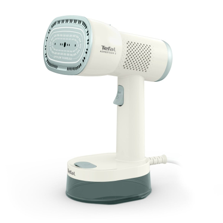 Fiare, statii & aparate de calcat cu abur - Aparat de calcat vertical cu abur Tefal AeroSteam S DT9322E0, 1500 W, abur variabil 0 - 20 g/min, 3 moduri, recipient apa 180 ml, autonomie pana la 14 min, tehnologie OptiFlow, talpa ceramica, albastr