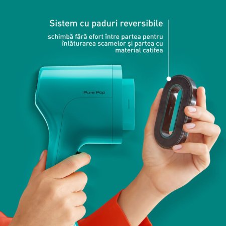 Aparat de calcat vertical cu abur Tefal Pure Pop DT2024E1, 1300 W, abur variabil pana la 20g/min, recipient apa 70 ml, incalzire rapida 15 sec,  [3]