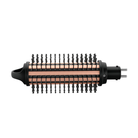 Aparat de coafat Rowenta Infinite Looks 14 în 1 CF4231F0, învelis Ceramic, accesoriu conic pentru bucle, perie rotunda, negru&portocaliu [5]