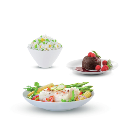 Aparat de gatit cu aburi Tefal Convenient Series VC140131, 2 vase, cronometru mecanic, 2 accesorii, 6 L, plastic, negru [1]