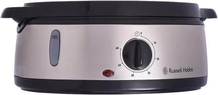 Aparat de gatit la aburi Russell Hobbs 19270-56 Cook@Home, 3 niveluri 9L, timer 60 min, 800W, bol orez 1L, Inox [3]