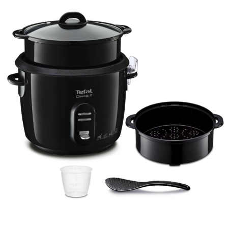 Bucatarie - Aparat de gatit multifunctional Tefal Classic 2 RK103811, 600W, multicooker cu 3 programe de gatit, capacitte vas 5L, functie mentinere la cald, 