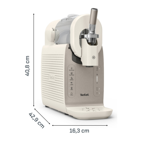Aparat de inghetata Tefal Freezi IG801AE0, 200 W, 2 L, 5 programe automate, 16 preparate presetate, tehnologie Ultra Quiet, pentru inghetata soft, slu [11]
