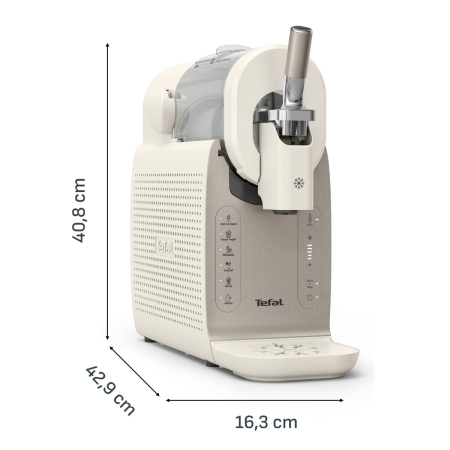 Aparat de inghetata Tefal Freezi IG803AE0, 200 W, 2 L, 5 programe automate, 16 preparate presetate, tehnologie Ultra Quiet, pentru inghetata soft, slu [11]