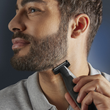 Aparat de tuns barba Rowenta Forever Sharp Comfort TN6044E0, lame din inox, utilizare fara fir, autonomie de pana la 120 min, accesoriu Skin Comfort, negru & verde [10]