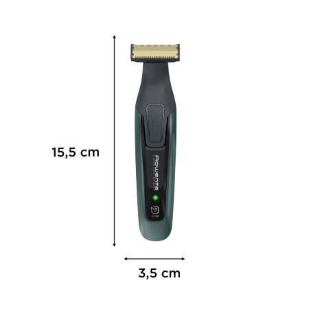 Aparat de tuns barba Rowenta Forever Sharp Comfort TN6044E0, lame din inox, utilizare fara fir, autonomie de pana la 120 min, accesoriu Skin Comfort, negru & verde [2]