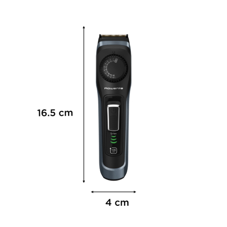 Aparat de tuns barba Rowenta Virtuo TN3804E0, autonomie 180 minute, lame cu invelis de titan, lame din inox, 6500 rpm, negru & albastru [1]