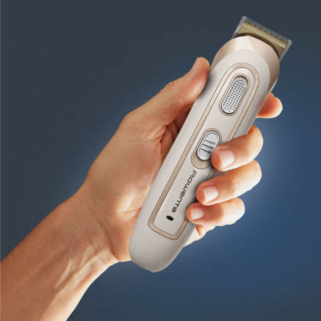 Aparat de tuns multifunctional Rowenta Trim & Style TN9154F0, tehnologie Wet & Dry, lame din inox, autonomie 60 minute, sistem de autoascutire, crem [12]