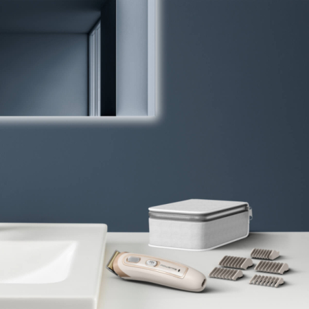 Aparat de tuns multifunctional Rowenta Trim & Style TN9154F0, tehnologie Wet & Dry, lame din inox, autonomie 60 minute, sistem de autoascutire, crem [6]